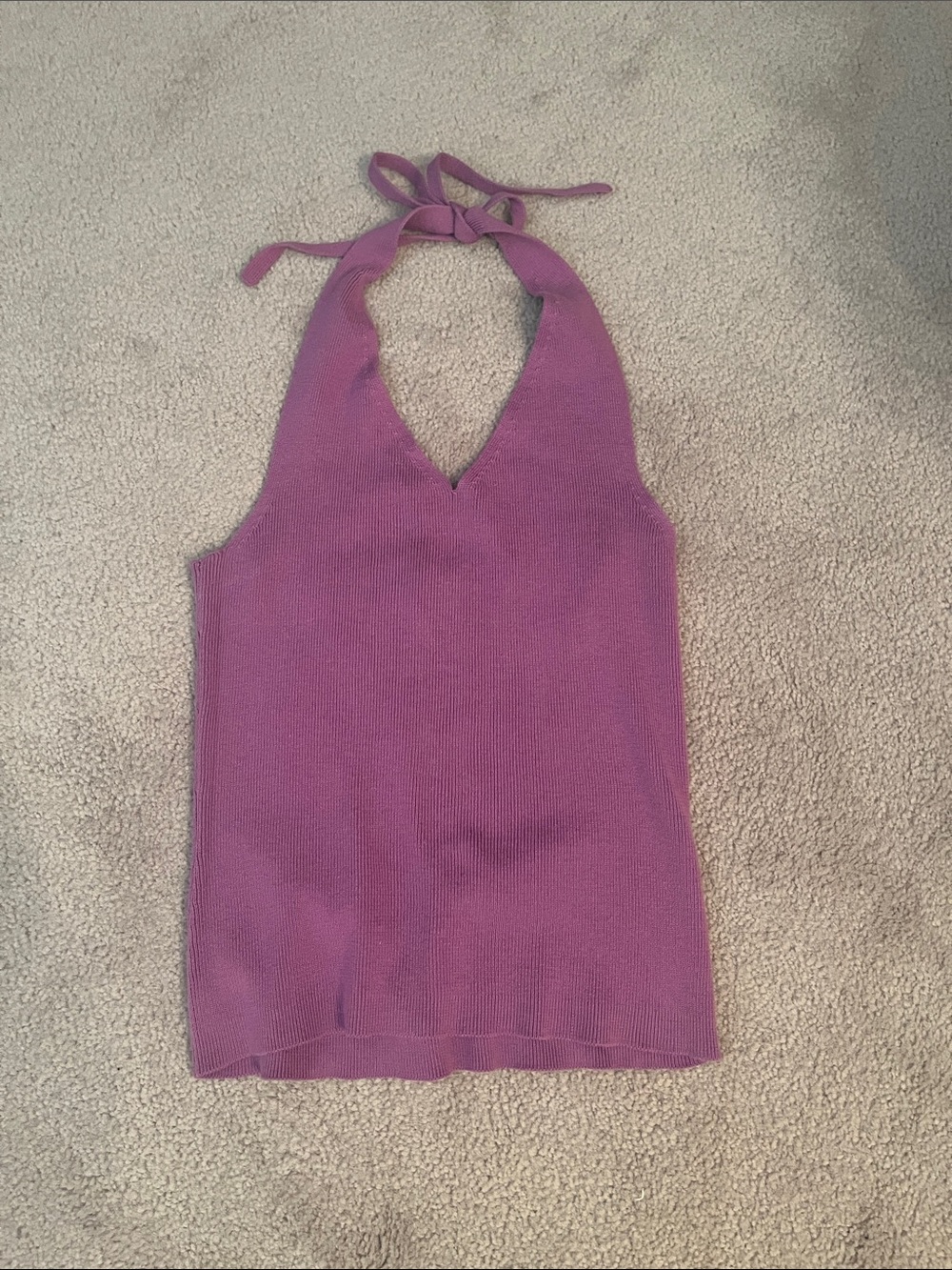 GAP Lavender Halter Knit Tank Top